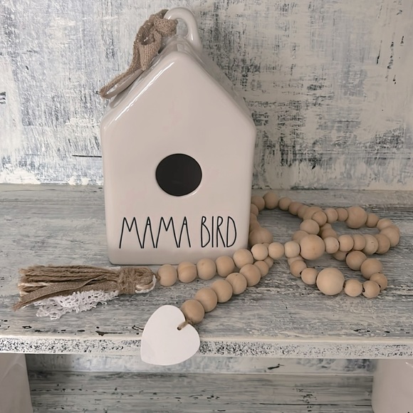 Rae Dunn “Mama Bird” Birdhouse. - Picture 1 of 3